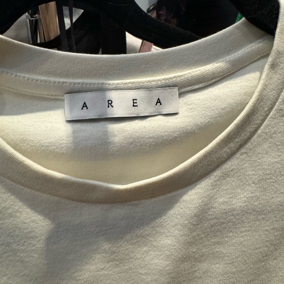 Area sequins white t shirt top - Picture 5 of 5